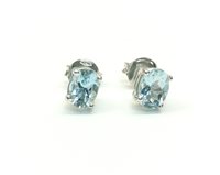 Orecchini Brotto Gioielli Donna in Oro bianco Acquamarina 1.58 Ct OB01617 - OB01617